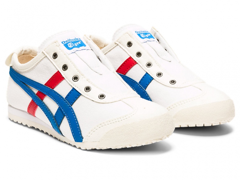 Onitsuka Tiger Mexico 66 Slip On Slip On Kinder Weiß Blau | UX2403159