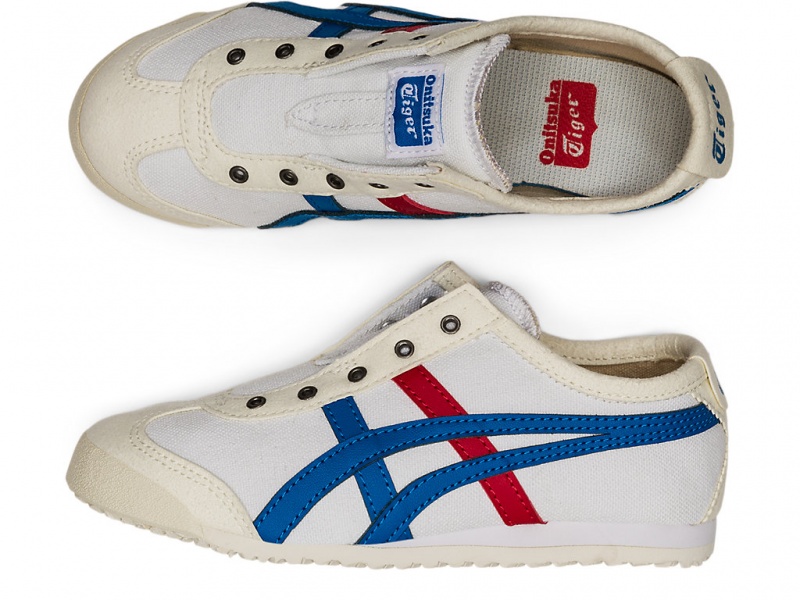 Onitsuka Tiger Mexico 66 Slip On Slip On Kinder Weiß Blau | UX2403159