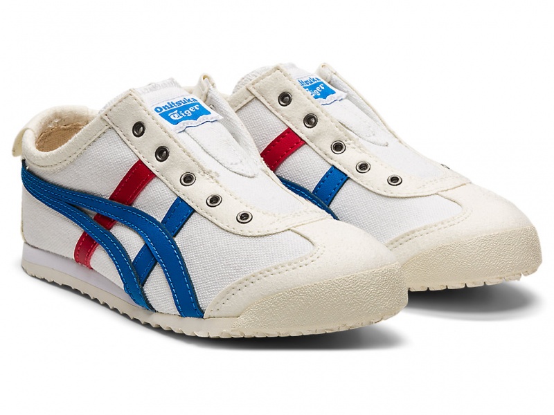 Onitsuka Tiger Mexico 66 Slip On Slip On Kinder Weiß Blau | UX2403159