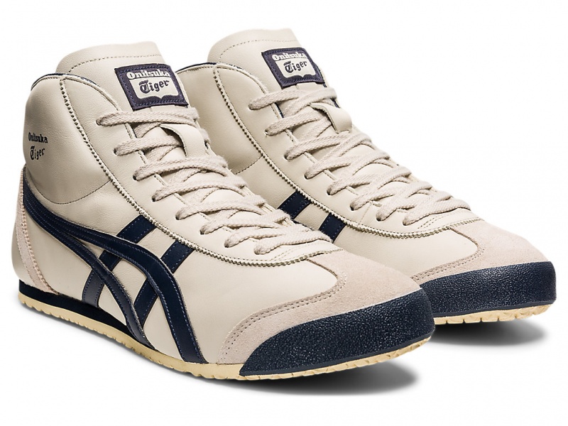 Onitsuka Tiger Mexico Mid-Runner Schuhe Damen Birch / Indian Ink | AB3169058