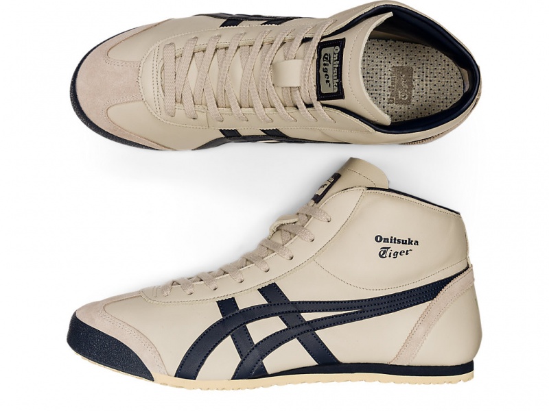 Onitsuka Tiger Mexico Mid-Runner Schuhe Damen Birch / Indian Ink | AB3169058