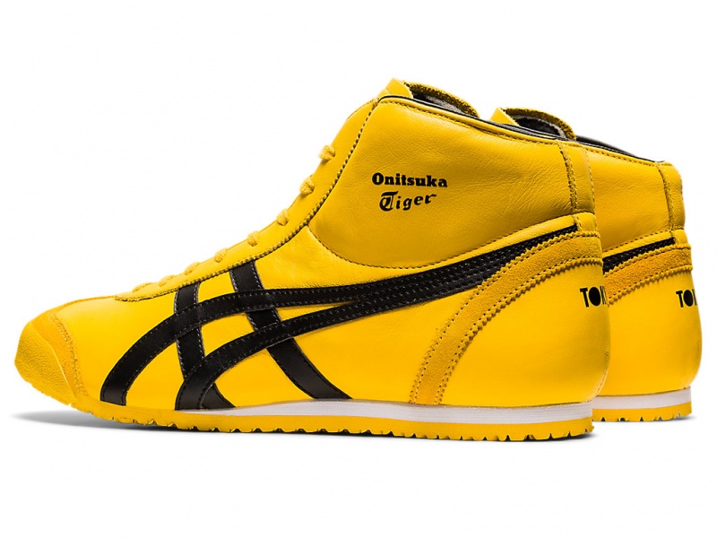 Onitsuka Tiger Mexico Mid Runner Schuhe Herren Gelb Schwarz | HE4305871