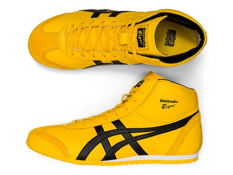 Onitsuka Tiger Mexico Mid Runner Schuhe Herren Gelb Schwarz | HE4305871