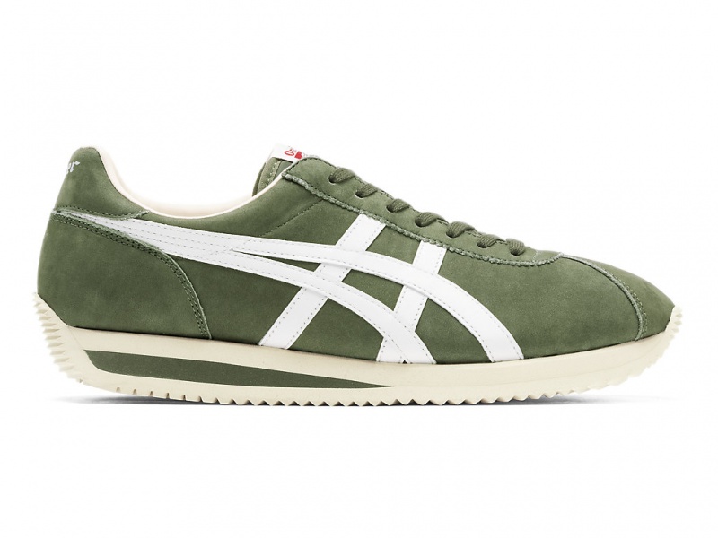 Onitsuka Tiger Moal 77 Nm Schuhe Damen Grün Weiß | FI2169473