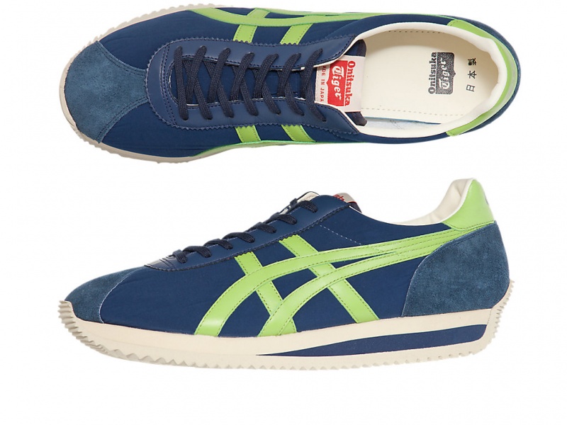 Onitsuka Tiger Moal 77 Nm Schuhe Damen Peacoat / Neon Lime | FZ3620951