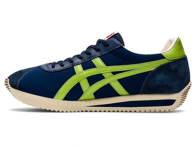 Onitsuka Tiger Moal 77 Nm Schuhe Damen Peacoat / Neon Lime | FZ3620951