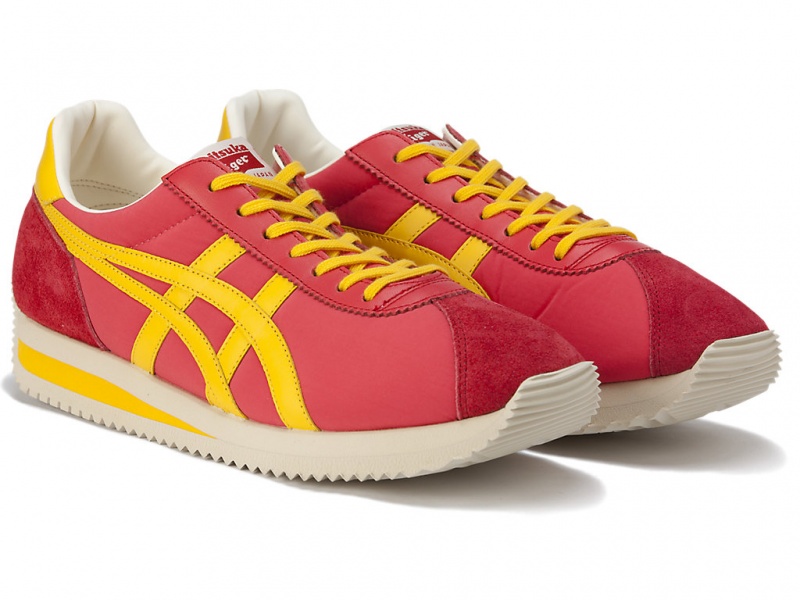 Onitsuka Tiger Moal 77 Nm Schuhe Damen Rot Gelb | TE1476592