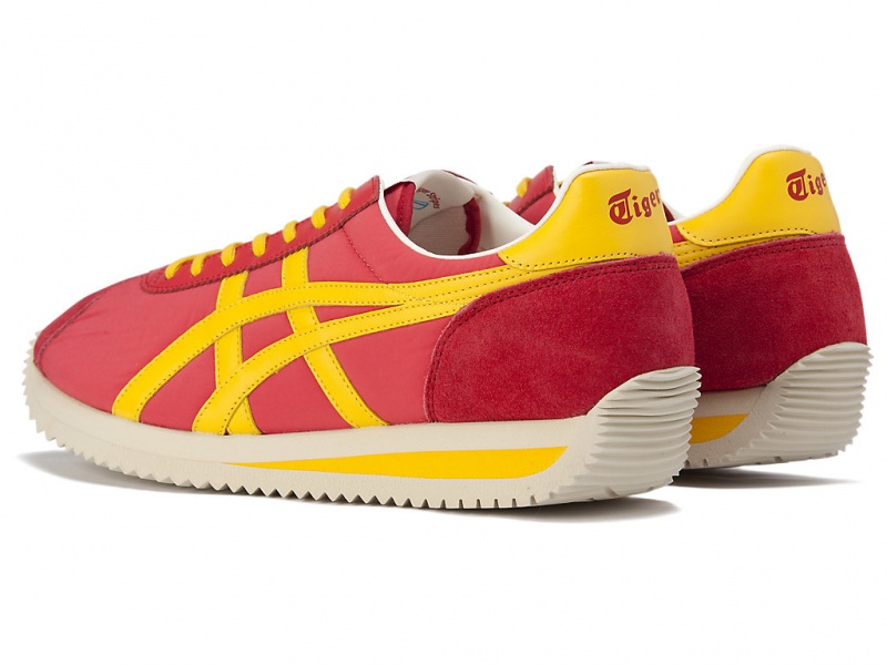 Onitsuka Tiger Moal 77 Nm Schuhe Damen Rot Gelb | TE1476592