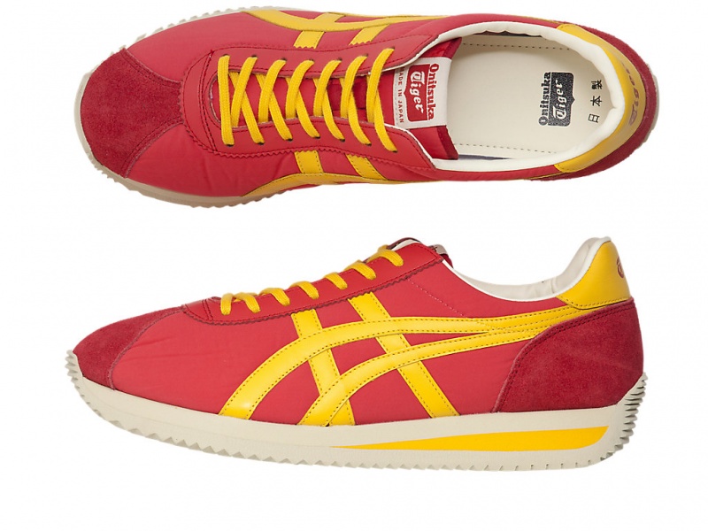 Onitsuka Tiger Moal 77 Nm Schuhe Damen Rot Gelb | TE1476592