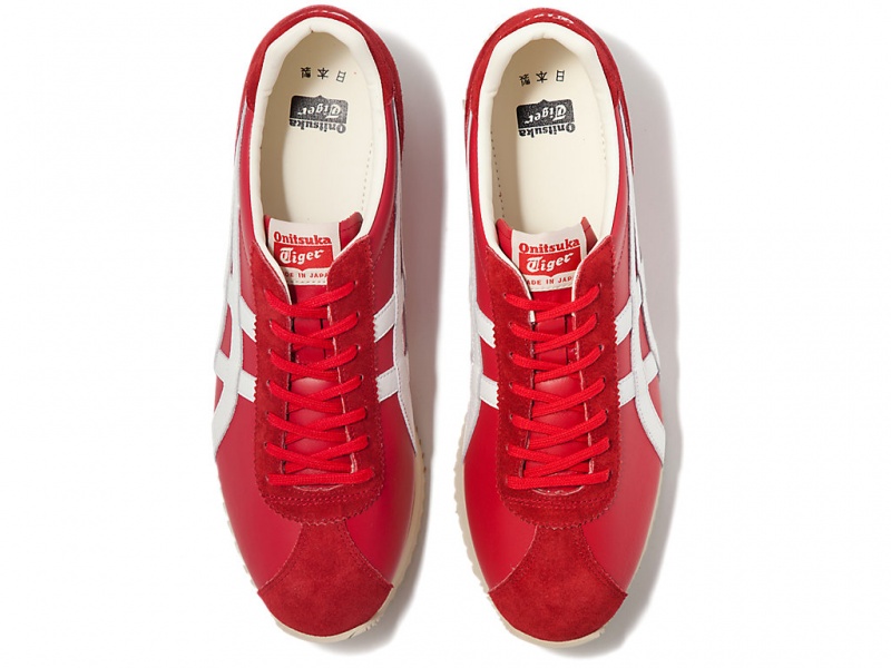 Onitsuka Tiger Moal 77 Nm Schuhe Damen Rot Weiß | FE7294105