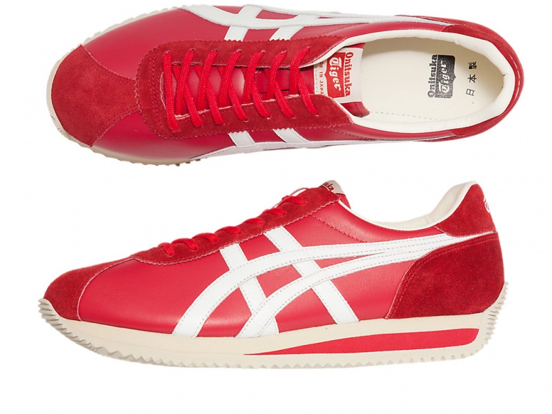 Onitsuka Tiger Moal 77 Nm Schuhe Damen Rot Weiß | FE7294105