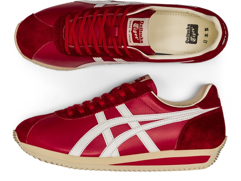 Onitsuka Tiger Moal 77 Nm Schuhe Damen Rot Weiß | FE7294105