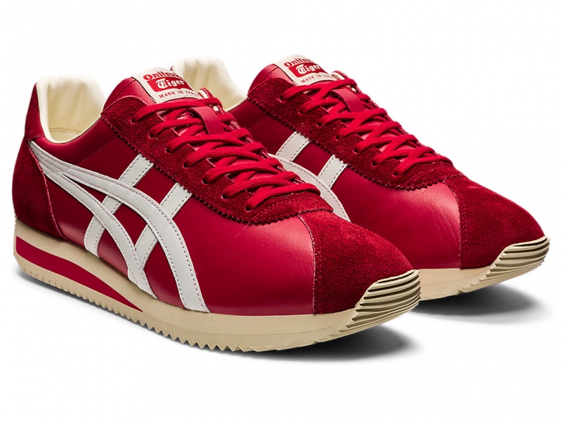 Onitsuka Tiger Moal 77 Nm Schuhe Damen Rot Weiß | FE7294105