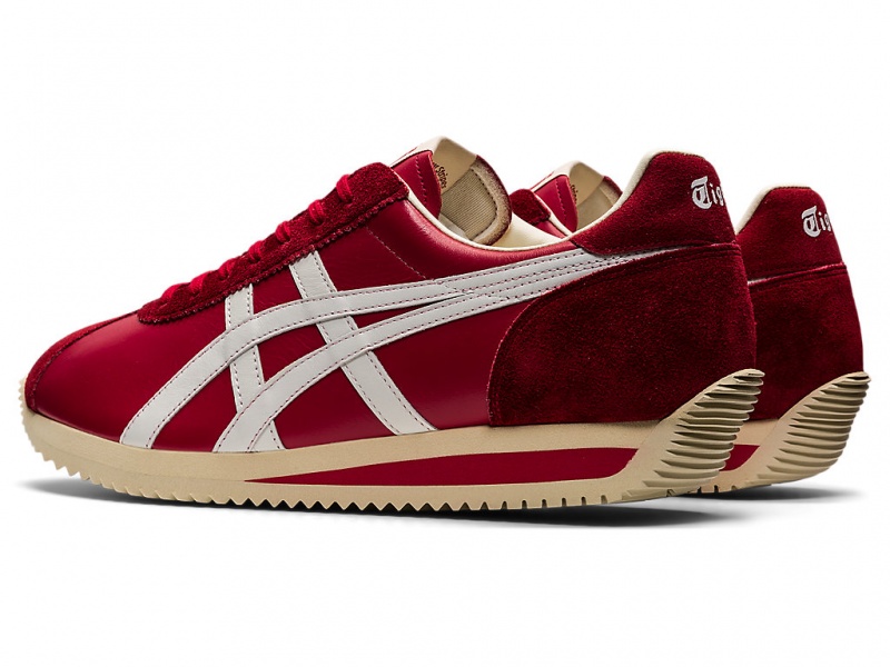 Onitsuka Tiger Moal 77 Nm Schuhe Damen Rot Weiß | FE7294105