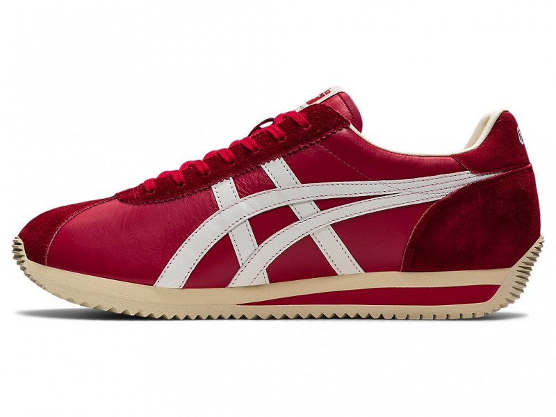 Onitsuka Tiger Moal 77 Nm Schuhe Damen Rot Weiß | FE7294105