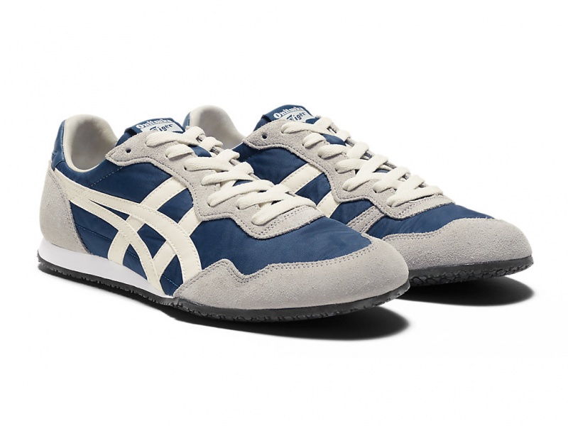 Onitsuka Tiger Serrano Schuhe Damen Blau Weiß | JL1524789