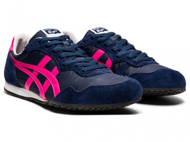 Onitsuka Tiger Serrano Schuhe Damen Midnight / Dragon Fruit | CB4365912