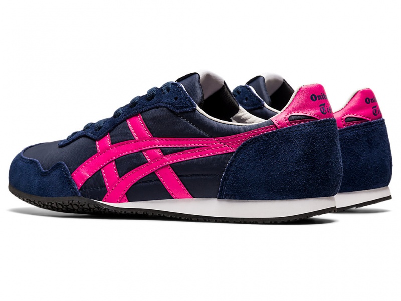 Onitsuka Tiger Serrano Schuhe Damen Midnight / Dragon Fruit | CB4365912