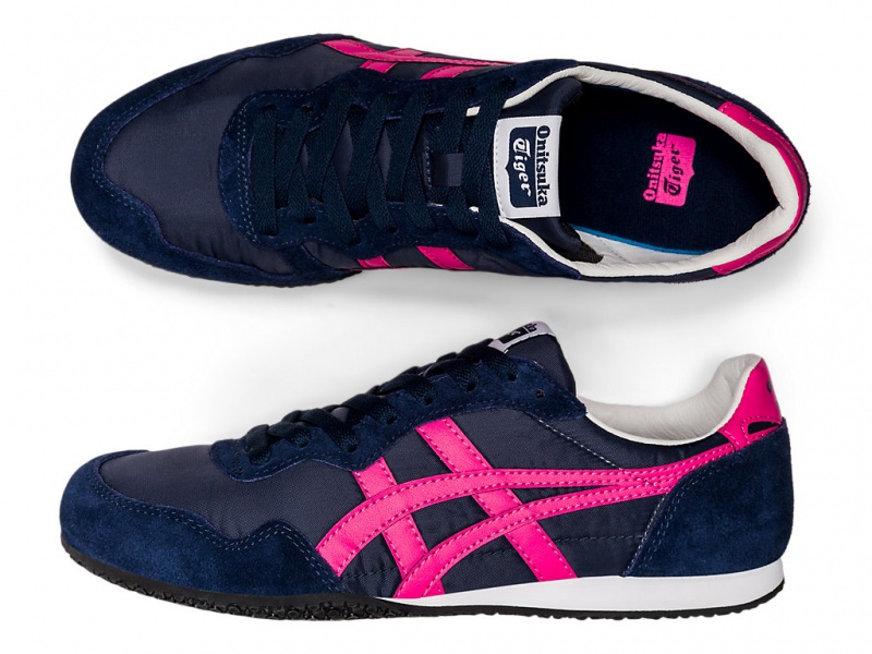 Onitsuka Tiger Serrano Schuhe Damen Midnight / Dragon Fruit | CB4365912