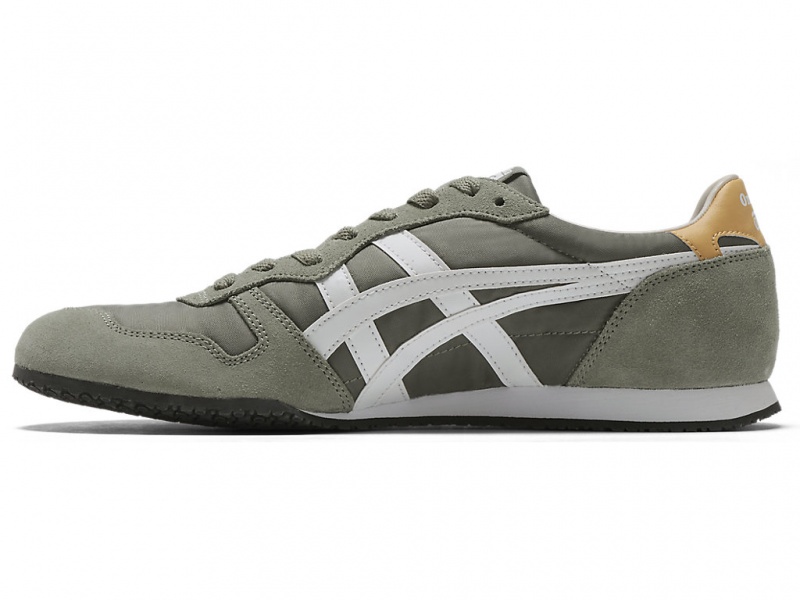 Onitsuka Tiger Serrano Schuhe Damen Olivgrün Weiß | FG5170923