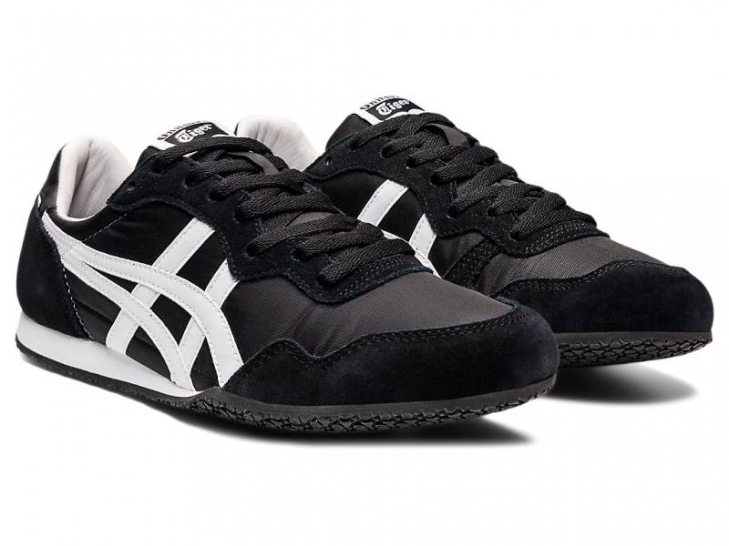 Onitsuka Tiger Serrano Schuhe Damen Schwarz Weiß | KM0932876