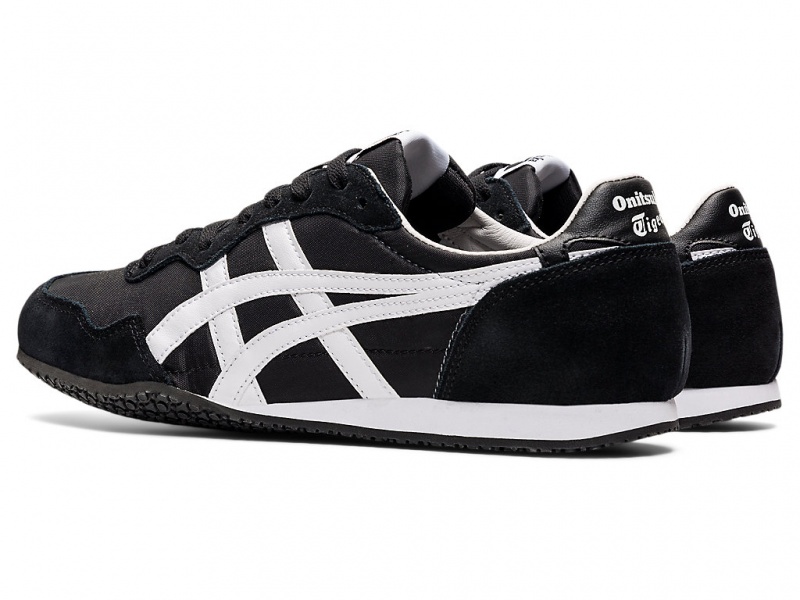 Onitsuka Tiger Serrano Schuhe Damen Schwarz Weiß | KM0932876