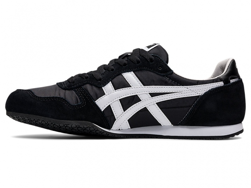 Onitsuka Tiger Serrano Schuhe Damen Schwarz Weiß | KM0932876