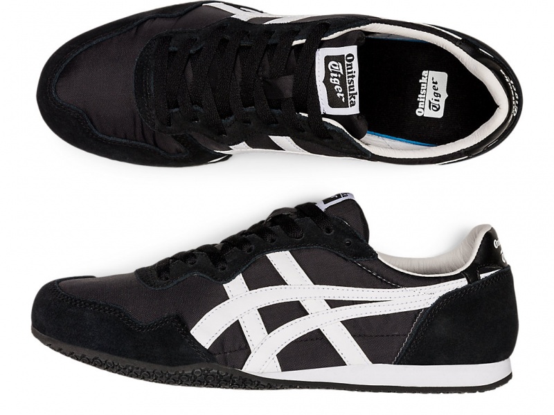 Onitsuka Tiger Serrano Schuhe Damen Schwarz Weiß | KM0932876