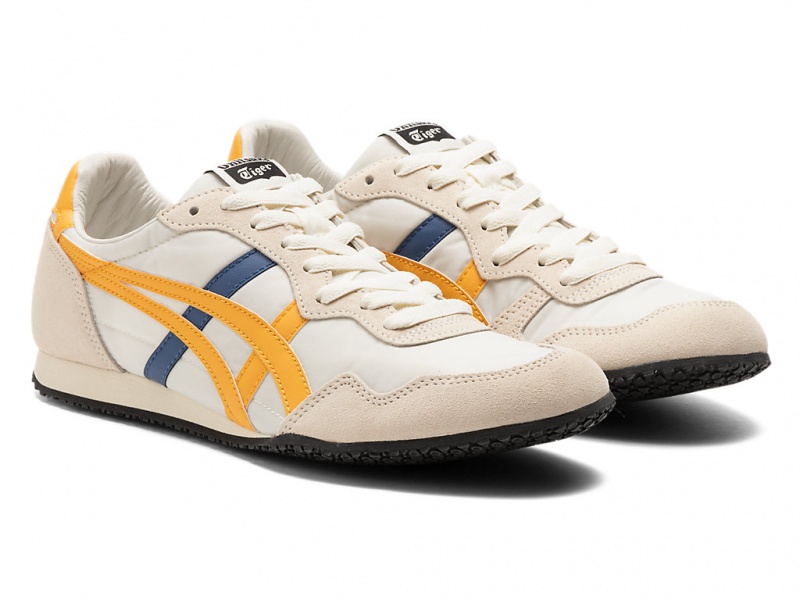 Onitsuka Tiger Serrano Schuhe Damen Weiß Gelb | UA4193750