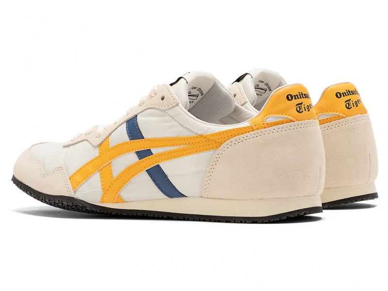 Onitsuka Tiger Serrano Schuhe Damen Weiß Gelb | UA4193750