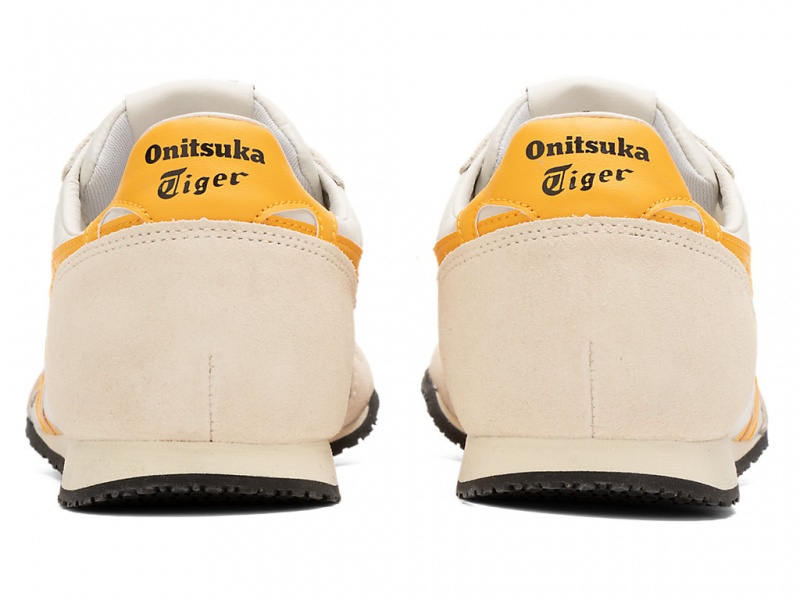 Onitsuka Tiger Serrano Schuhe Damen Weiß Gelb | UA4193750