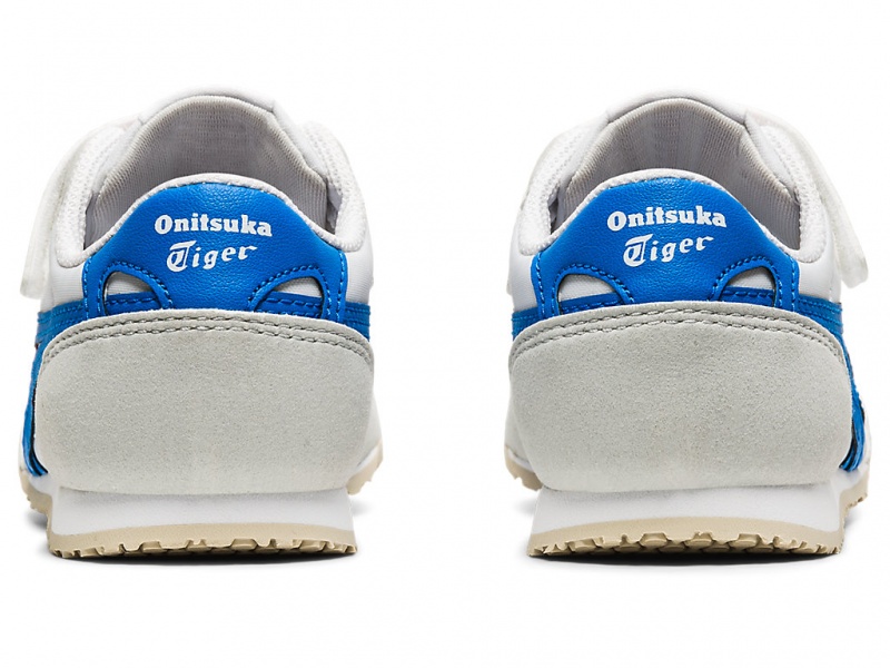 Onitsuka Tiger Serrano Schuhe Kinder Weiß Blau | FS1835279