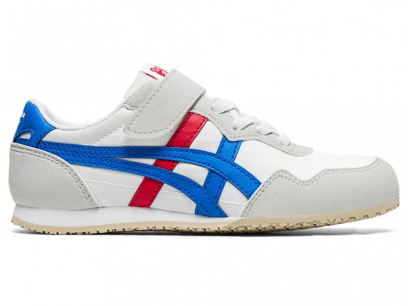 Onitsuka Tiger Serrano Schuhe Kinder Weiß Blau | FS1835279