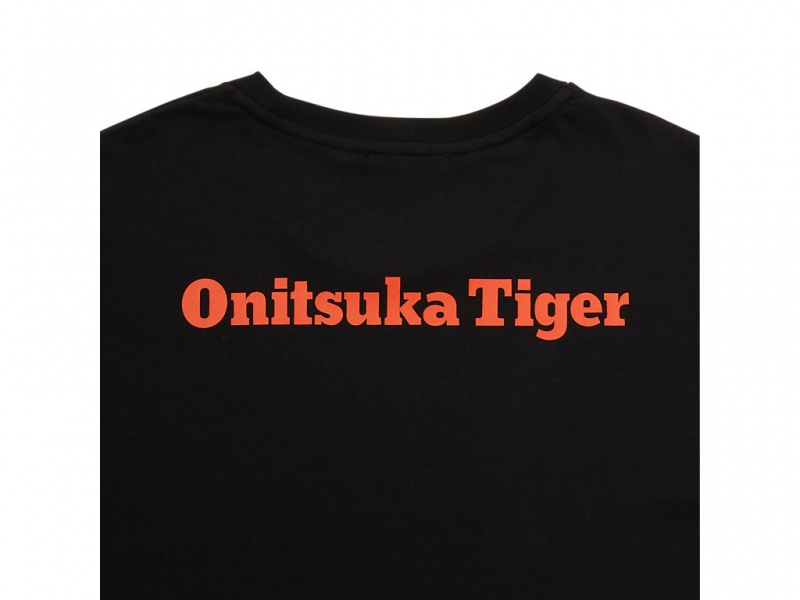 Onitsuka Tiger Ss Graphic Tee Kleidung Damen Schwarz Orange | GD2759046