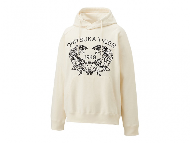 Onitsuka Tiger Sweat Hoodie Kleidung Herren Weiß | ON6197084