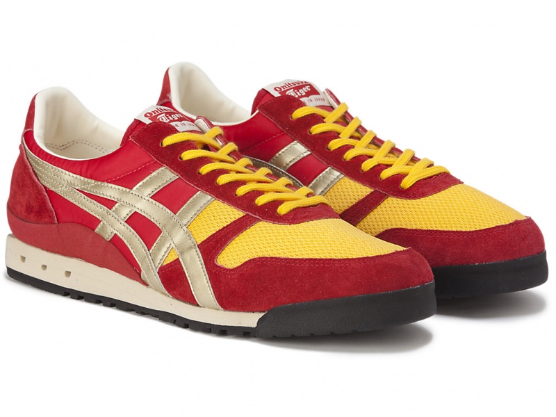 Onitsuka Tiger Ultimate 81 NM Schuhe Damen Rot Gold | BO4865903