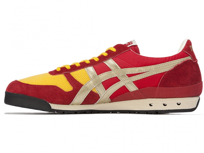 Onitsuka Tiger Ultimate 81 NM Schuhe Damen Rot Gold | BO4865903