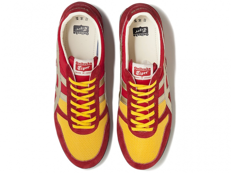 Onitsuka Tiger Ultimate 81 NM Schuhe Damen Rot Gold | BO4865903