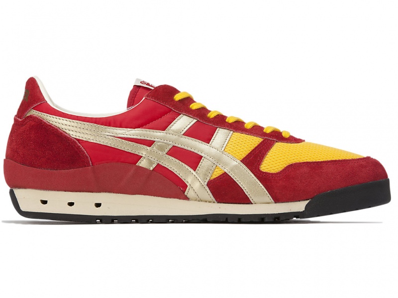 Onitsuka Tiger Ultimate 81 NM Schuhe Damen Rot Gold | BO4865903