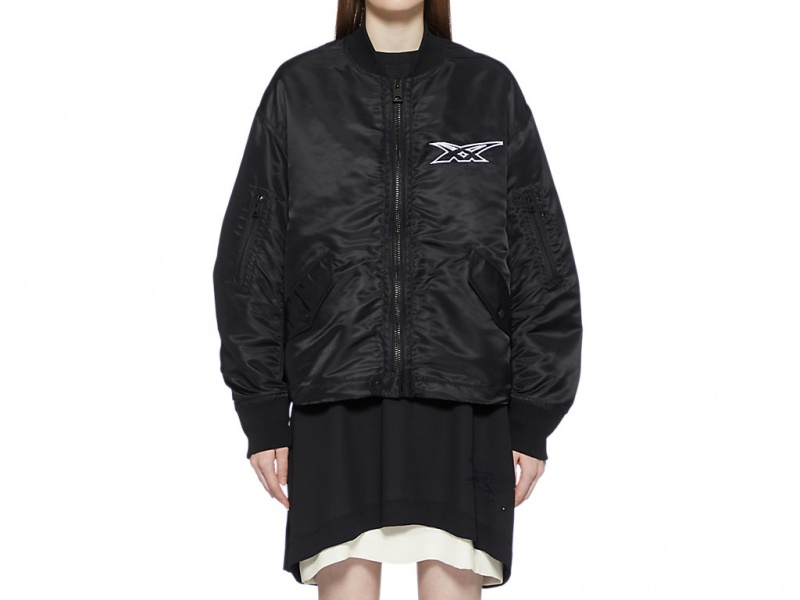 Onitsuka Tiger Ws Bomber Jacket Kleidung Damen Schwarz | LI1364925