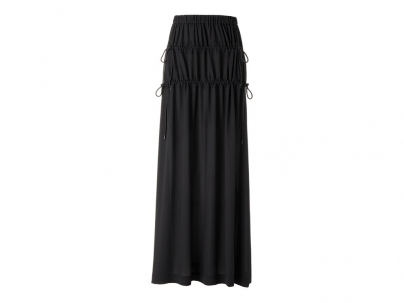 Onitsuka Tiger Ws Long Skirt Kleidung Damen Schwarz | DQ0691527