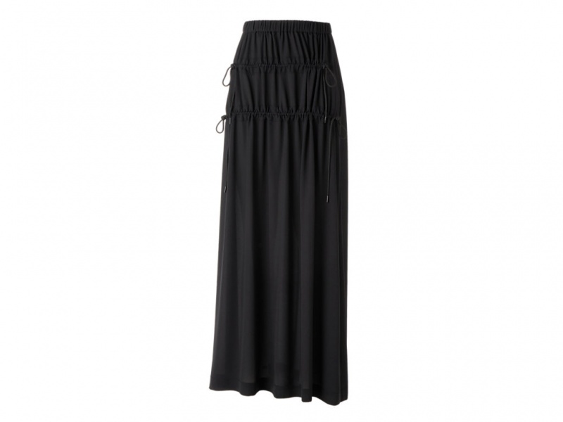 Onitsuka Tiger Ws Long Skirt Kleidung Damen Schwarz | DQ0691527