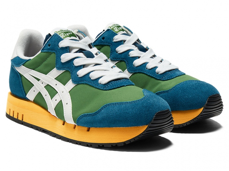 Onitsuka Tiger X-Caliber Schuhe Damen Grün Weiß | NV6920453