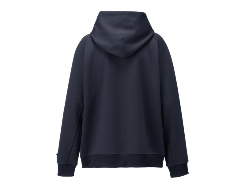 Onitsuka Tiger Zip Up Hoodie Kleidung Damen Navy | DX1369247